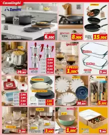 Volantino Orizzonte Pagina 8: 3 CALICI VINO ANTARES €3,90, PEDRINI CIOTOLA PASTELLO BICOLOR €1,00