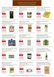 Volantino Eataly Pagina 2: CREMAAL PISTACCHIO CRUNCHY Scyavuru €5,50, FISHBURGER AL SALMONE €4,70