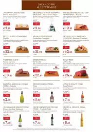 Volantino Eataly Pagina 3: NEGROAMARO SALENTO BIO Trullo di Noha €7,50, SPIEDINI REALI La Granda €22,90
