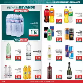 Volantino Altasfera Pagina 12: Bibite SAN PELLEGRINO €0,39, SEVEN UP/PEPSI COLA/max zero/zero lime €0,39