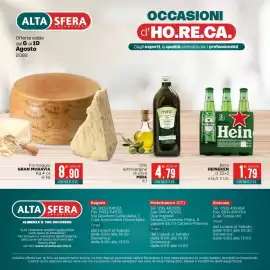 Volantino Altasfera Pagina 16: Birra HEINEKEN €1,79, Olio extravergine di oliva MIRA €4,79