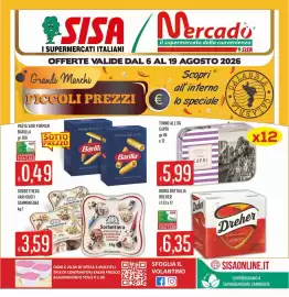 Volantino IperSisa Pagina 1: Tonno Capri €5,99, Birra Bottiglia Dreher €6,35