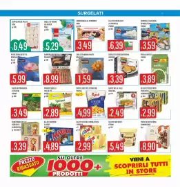 Volantino IperSisa Pagina 11: Gelato Estathè Ferrero €2,99, Spinaci Cubello OROGEL €2,89
