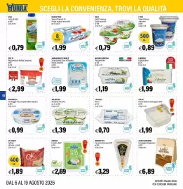 Volantino Hurrà Pagina 10: Bonta' Viva Yogurt Magro 0,1% Frutta in pezzi assortita €1,99, Natura Sincera Mozzarella €1,19