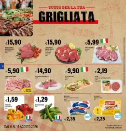 Volantino Hurrà Pagina 4: GRIGLIATA DI SUINO €5,90, BRAZZALE Provolone €2,35