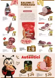 Volantino SpesAmica Pagina 2: Lucania Salsiccia Dolce/Piccante SV €1,69, Buscema Vaschetta Melanzane Arrostitte €1,29