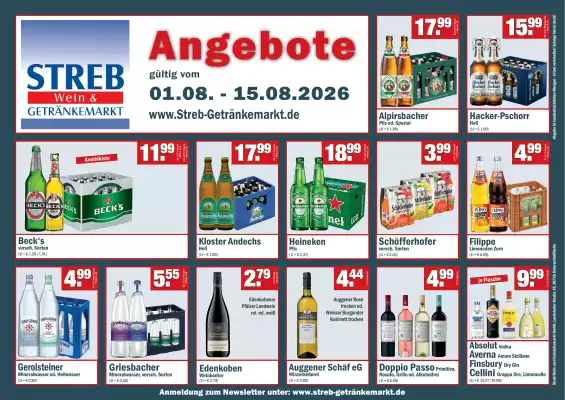 Streb Getränkemarkt (gültig bis 15-08)