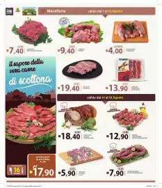 Volantino Supermercati Bruscoli Pagina 4: PORCHETTA NOSTRA PREPARAZIONE €18,40, CONIGLIO IN PARTI €9,40