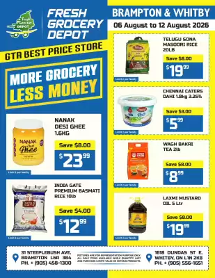 Fresh Grocery Depot flyer (valid until 12-08)