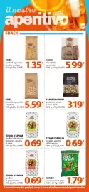 Volantino Supermercati Dok Pagina 5: TESORI D'APULIA tarallini ai semi di finocchio €0,69, CAMEO snack peanut pops €1,79