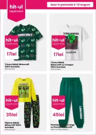 Catalog Pepco săptămâna 32 Pagină 3: Minecraft pantaloni băieți cargo €45,00, Minecraft pijama băieți €35,00