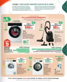 Catalogue Extra page 5: BOSCH LAVE-LINGE €649,90, BOSCH SÈCHE-LINGE €699,90