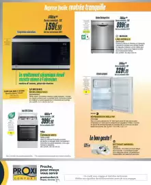 Catalogue Proxi Confort page 4: SAMSUNG MICRO-ONDES SOLO €159,90, BOSCH LAVE-VAISSELLE €599,90