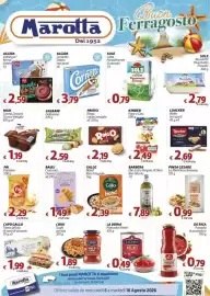 Volantino Marotta Pagina 1: Ringo cacao €2,19, Tonno all'olio di semi di girasole €1,99