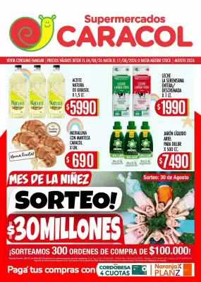 Catálogo Supermercados Caracol (válido hasta 18-08)