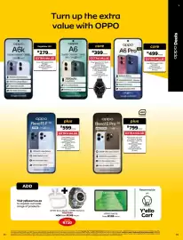 MTN catalogue Page 35: OPPO Enco Buds + OPPO Watch S €149,00, Oppo Reno15 Pro 5G €799,00