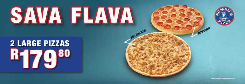 Roman's Pizza catalogue Page 1