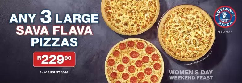 Roman's Pizza catalogue Page 1