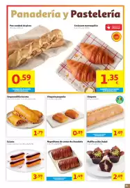Folleto Alcampo Página 31: Pan candeal de picos €0,59, Croissant mantequilla €1,35