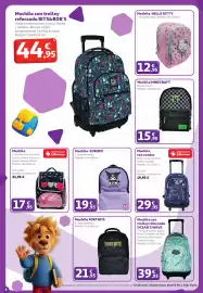 Folleto Alcampo Página 6: Bits&bob's mochila con trolley reforzado €44,95, Hello kitty mochila €12,95