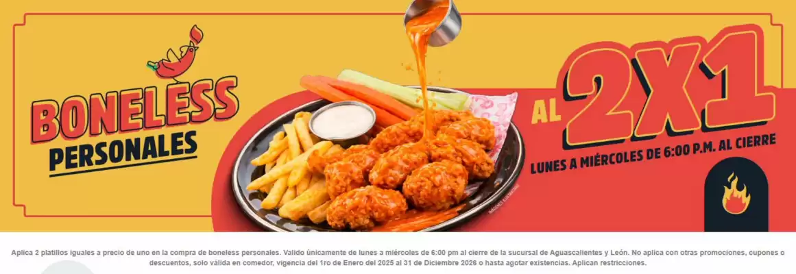 Las Alitas (válido hasta 2-01)