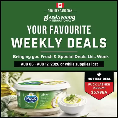 Basha Foods flyer (valid until 13-08)