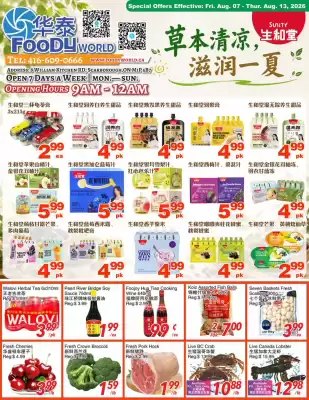 Foody World (valid until 13-08)