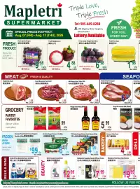 Mapletri Supermarket flyer week 32 Page 1