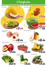 Volantino MAX Supermercati Pagina 4: Pomodoro datterino €1,59, Pesca polpa bianca di Bivona IGP €2,59