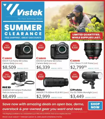 Vistek flyer
