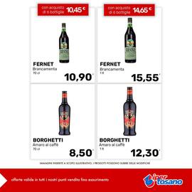 Volantino Iper Tosano settimana 32 Pagina 6: FERNET Brancamenta €14,65, BORGHETTI Amaro al caffè €8,50