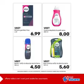 Volantino Iper Tosano settimana 32 Pagina 1: VEET Spray sotto la doccia norm/sens. €4,50