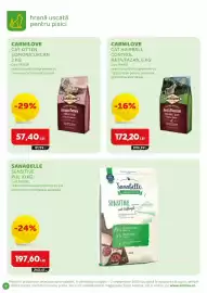 Magazine Animax Pagină 10: Carnilove cat kitten somon/curcan €57,40, Carnilove cat hairball control rata/ fazan €172,20