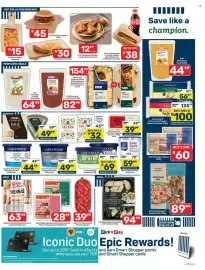 Pick n Pay catalogue Page 3: Eskort Sliced Bacon Loaf €28,99, Lancewood Cottage Cheese Assorted €44,99