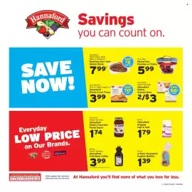 Hannaford flyer week 33 Page 1