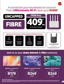 Vodacom catalogue Page 15: SAMSUNG 65" Crystal UHD 4K TV HDR €249,00, Samsung 55" QLED 4K Smart AI TV €249,00