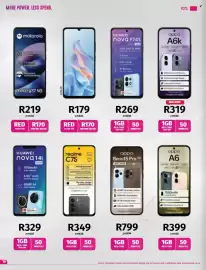 Vodacom catalogue Page 18: OPPO Reno15 Pro 5G €799,00, Realme C75 €349,00