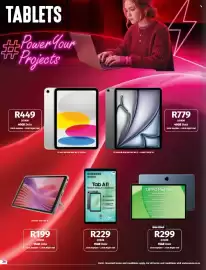 Vodacom catalogue Page 26: OPPO Pad SE €299,00, Lenovo Tab One 8" €199,00