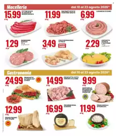Volantino Eurospin Pagina 13: Prosciutto cotto arrosto alle erbe €14,99, Mortadella Bologna IGP con/senza pistacchi €9,99