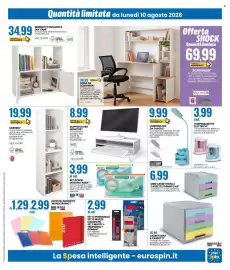 Volantino Eurospin Pagina 15: SUPPORTO PER MONITOR* €8,99, SET 4 PEZZI DISEGNO 'ARDA' €3,99