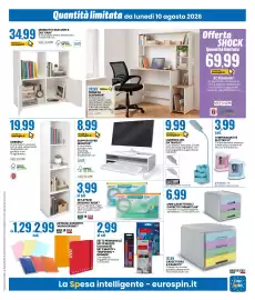 Volantino Eurospin Pagina 15: SUPPORTO PER MONITOR* €8,99, SET 4 PEZZI DISEGNO 'ARDA' €3,99