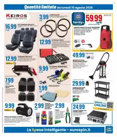 Volantino Eurospin Pagina 17: SET CINGHIE TENSIONATRICI* €9,99, PANNI ASSORTITI* €1,99