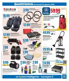 Volantino Eurospin Pagina 17: SET CINGHIE TENSIONATRICI* €9,99, PANNI ASSORTITI* €1,99