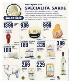 Volantino Eurospin Pagina 8: Mozzarella Sardelisio €1,89, Sebadas di Sardegna IGP €2,69