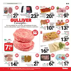 Volantino Supermercati Gulliver Pagina 2: Spinacine Originali AIA €2,49, Hamburger di suino €7,90