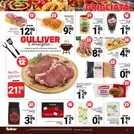 Volantino Supermercati Gulliver Pagina 3: Ali di pollo BBQ/verdure €4,90, Salsicce/ Salamelle di suino Valverde €8,40