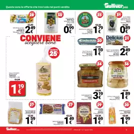 Volantino Supermercati Gulliver Pagina 31: Antipasto verdure e tonno Galfrè €1,79, Sfoglie semi di chia Misura €1,69