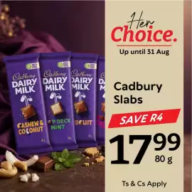 Oxford Freshmarket catalogue Page 3: Cadbury Slabs €17,99