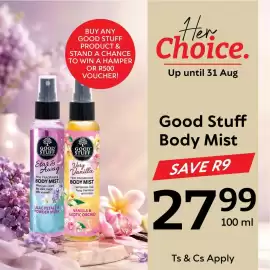 Oxford Freshmarket catalogue Page 6: Good Stuff Body Mist €27,99
