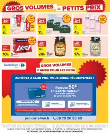 Catalogue Carrefour Drive page 4: Vittel - eau minerale naturelle €3,84, Secret des moines - bière €24,37
